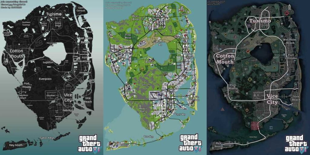 GTA 6s Leaked Map Concept Showing It 2x of GTA 5s Maps