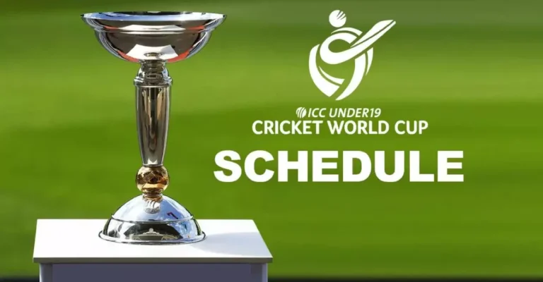 U19 Cricket World Cup 2024 schedule announced