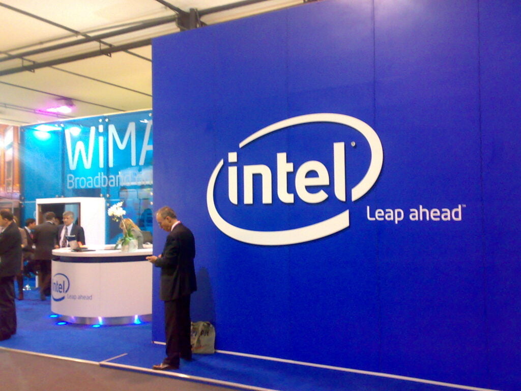 Intel stand at GSMA Barcelona 20080212