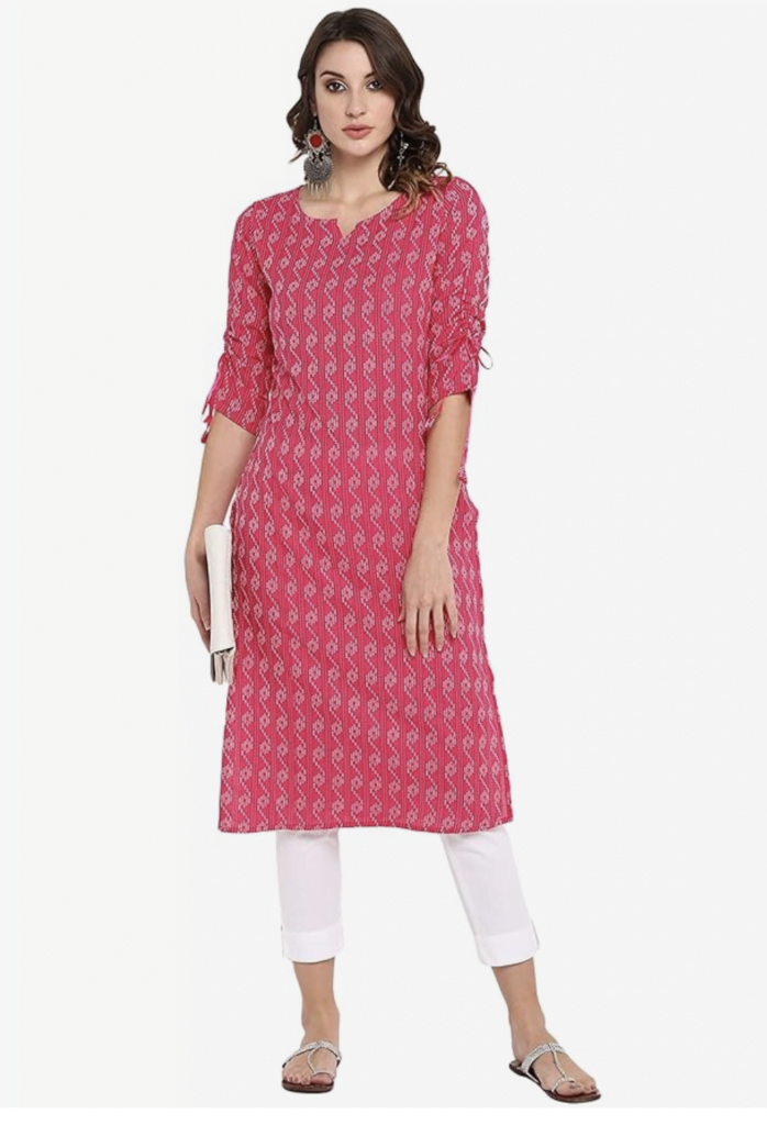 Janasya Women’s Pure Cotton Straight Kurta