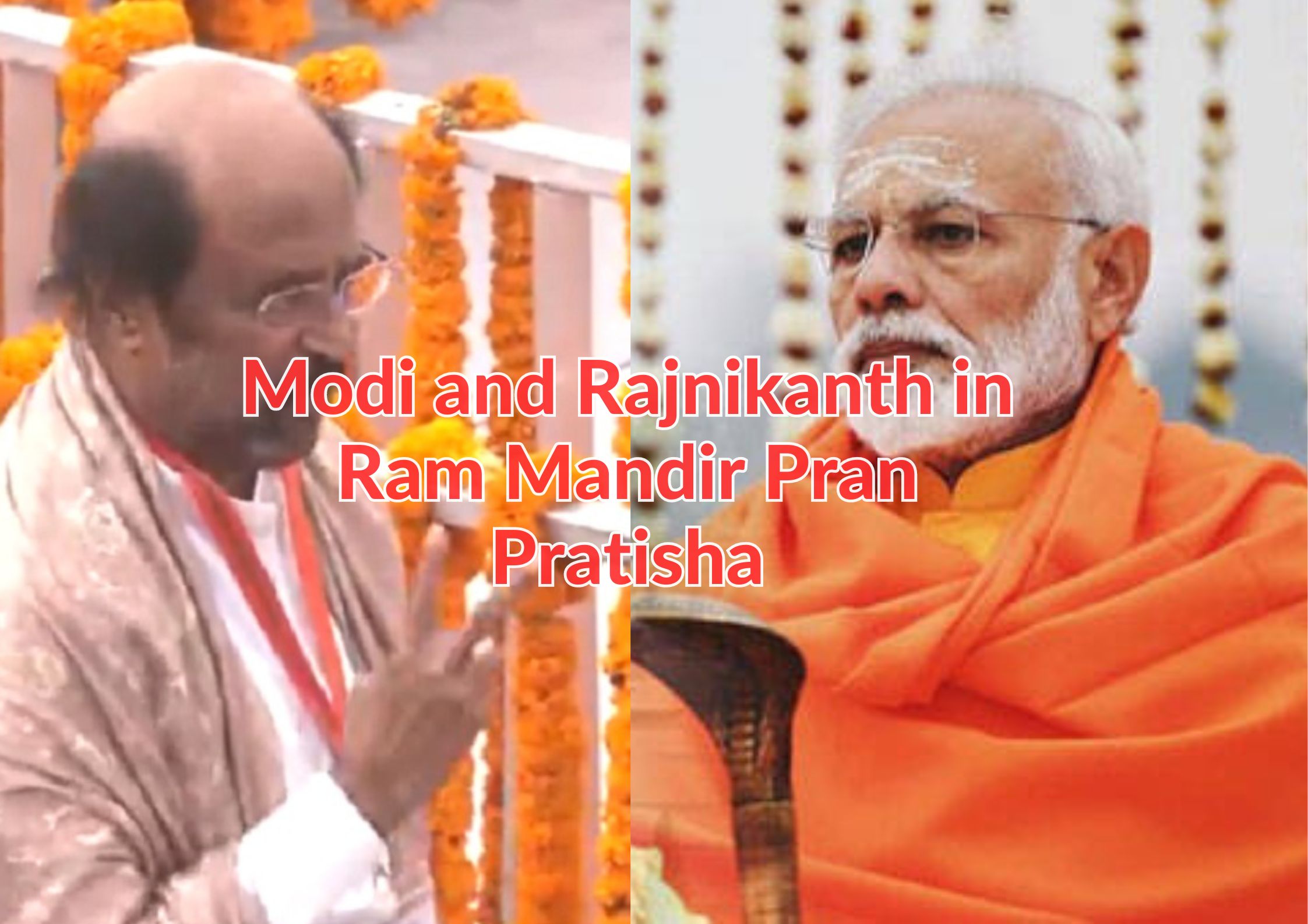 Ram Superstar Rajinikanth Graces Ayodhya's Ram Mandir Pran Pratishtha Ceremony | PM Modi Leads Historic Ritual consecration | Rajinikanth attends ‘Pran Pratishtha’ ceremony; greets PM Narendra Modi